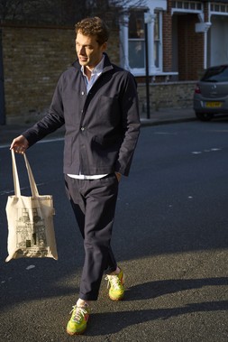 Recycled Twill Navy Chancery Cotton Suit 375