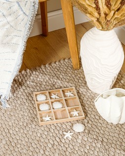 Coastal Retreat Nought And Crosses Shell Decoration