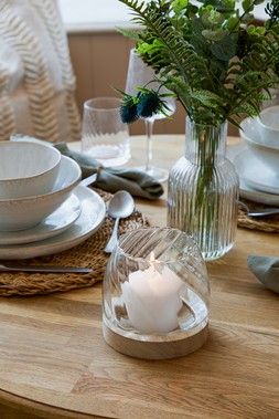 Hinch Home Swirl Glass Candle Holder