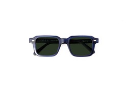 Angus in Stone Blue with Custom Green lenses