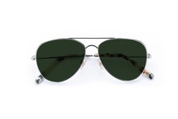 Lennox Chrome Silver Lenses Green £85