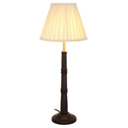 Small Bamboo Table Lamp Black