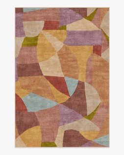 Ruggable - Jungalow Collection - Kayla Rust Multicolor - 185 x 275 cm - Flatwoven £429, Tufted £599 (Aerial)- EMBARGOED UNTIL 2ND JULY 2026