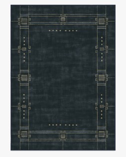 Architectural Digest Avery Midnight Blue Rug Flatwoven 185x275 £419