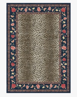 Kensington Sapphire & Brown Rug