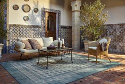 Cyrus Ocean and Ivory Rug