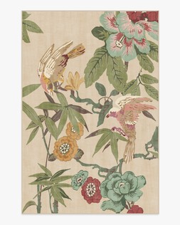 Sanderson Bamboo & Bird Blush & Jade Tufted Rug 245 x 305 £619
