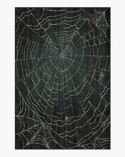 Web Soft Black Flatwoven Rug