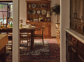 Santiago Camel & Scarlet Rug
