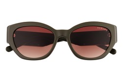 Radley Westwell Gloss Solid Khaki With Gold Metal/Brown Sunglasses