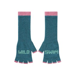 WILD SWIM MITTENS IN TEAL & PEPPERMINT £42