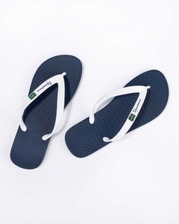 Mens Classic Brazil II Flip Flops Blue/White - £20