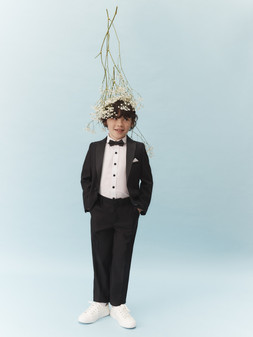 Luca 4-Piece Tuxedo Suit Black