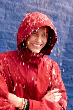 Ada Waterproof Raincoat Red