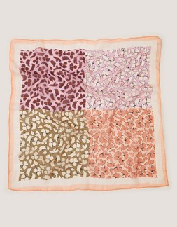 Milo Square Floral Silk Scarf