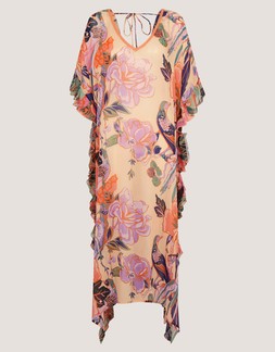 Carmen Frill Floral Maxi Kaftan