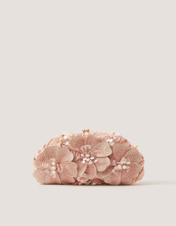 Floral Embellished Clutch Bag