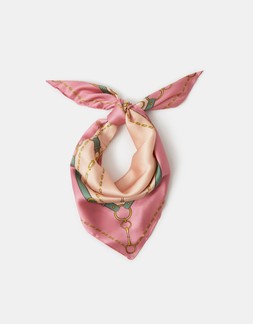 Chain Print Satin Square