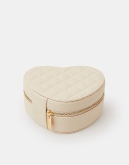 Heart Quilted Jewellery Box