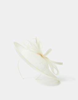 Loop Disc Fascinator Ivory