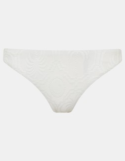 Tropical Jacquard Bikini Bottoms White