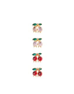 4-Pack Cherry Gem Claw Clip