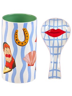 Eleanor Bowmer Electric Coast Utensil Holder & Spoon Rest Set €48.99 at Very.ie