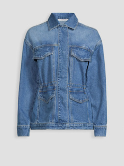 Michelle Keegan Channel Waist Denim Jacket - Mid Wash €75 at Very.ie