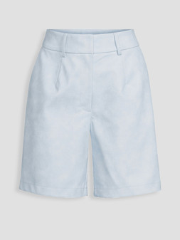 Michelle Keegan Faux Leather Bermuda Short - Blue €45 at Very.ie