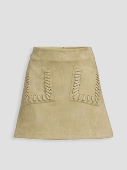 Michelle Keegan Faux Suede Skirt Co Ord - Khaki €38 at Very.ie