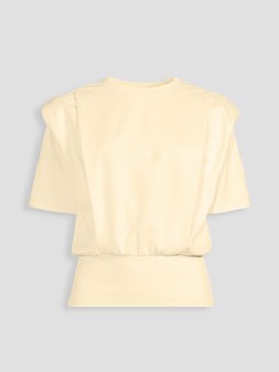 Michelle Keegan Pleat Detail T Shirt - Yellow €35 at Very.ie