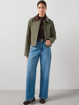 The Very Collection Contrast Collar And Cuff Barn Jacket €85 @Very.ie