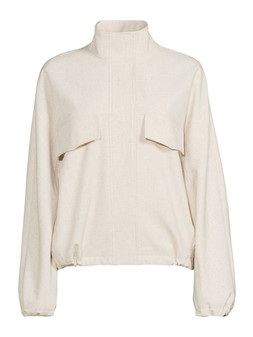 The Very Collection Funnel Neck Linen Blend Jacket Co Ord - Natural €70 at Very.ie