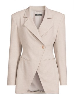 The Very Collection Tailored Cinched Asymmetric Blazer - Grey €61 at Very.ie