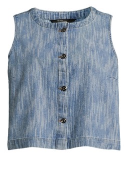 The Very Collection Texture Denim Sleeveless Co Ord Top €35 at Very.ie