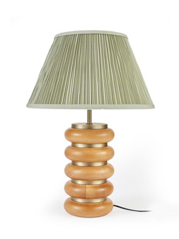 Michelle Keegan Home MK Ribbed Wooden Table Lamp €114.99 at Very.ie