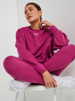 UNDER ARMOUR Womens Training Rival Fleece Oversized Crew Sweat €58, Sweat pant €39 at Very.ie