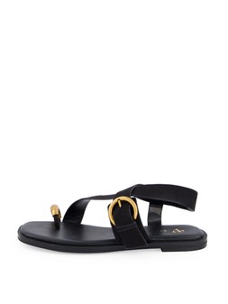 The Very Collection Flat Sandal With Toe Ring - Black €35 at Very.ie