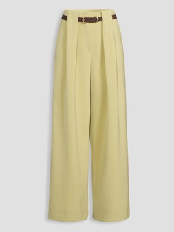 Michelle Keegan Box Pleat Wide Leg Trousers - Olive - £40