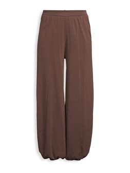 Michelle Keegan Knitted Cuffed Hem Trousers - Brown - £30