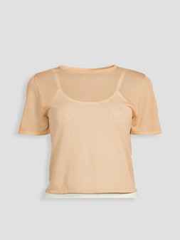 Michelle Keegan x Very Knitted pointelle top, £35