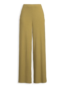 Michelle Keegan Ribbed Wide Leg Trouser - Olive - £30