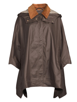 The Very Collection Contrast Collar Waxed Cape £75