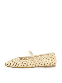 WNY3I The Very Collection Cream Mesh Flat £28 (2)