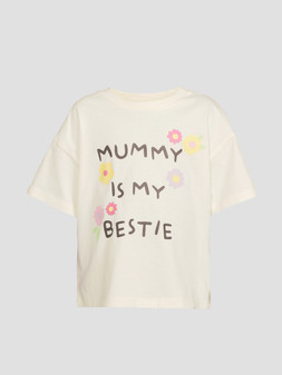 WPTFK The Very Collection Girls Mummy Is My Bestie Slogan T-Shirt from £5
