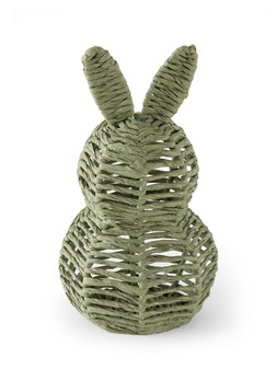WQBO8 The Very Collection Green Woven Rabbit £10