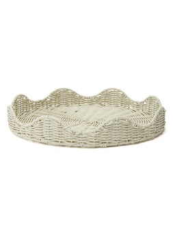 WQIDH The Very Collection White Round Wavy Tray £15