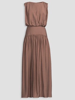 WS86O The Very Collection Blouson Waisted Midaxi Dress £50