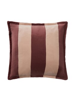 WVCQO The Very Collection Velvet Stripe Cushion Pink £22