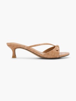 Deichmann Catwalk Brown Faux Crocodile Heel £24.99 12625200 (1)
